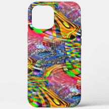 Überlagerung von klaren, lebhaften Farben auf raue