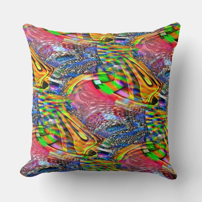 Überlagerung von klaren, lebhaften Farben auf raue Kissen (Vorderseite)