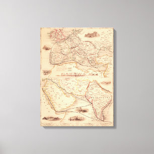 Überlandroute nach Indien Leinwanddruck