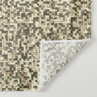Überlappen kleiner Quadrate in Braunbeige