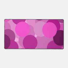 Überlappen rosa Kreise Schreibtischunterlage
