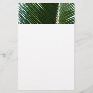 Überlappen von Palm Fronds Tropical Green Abstrakt Briefpapier