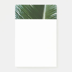 Überlappen von Palm Fronds Tropical Green Abstrakt Post-it Klebezettel