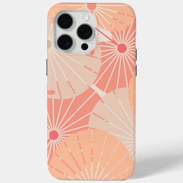 Überlappende chinesische Fächer Case-Mate iPhone Hülle (Rückseite)