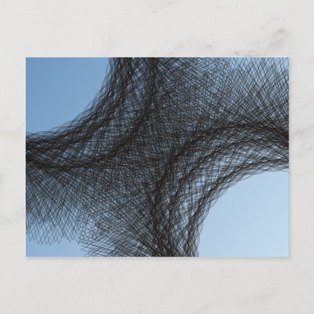 überlappende dunkle Kreise Postkarte (Vorderseite)