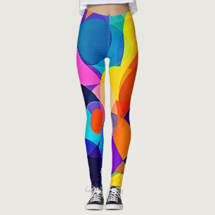 Überlappende Farbtöne: Abstrakte Fusion Leggings