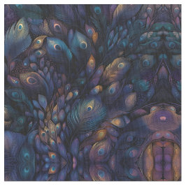 überlappende Federn Stoff