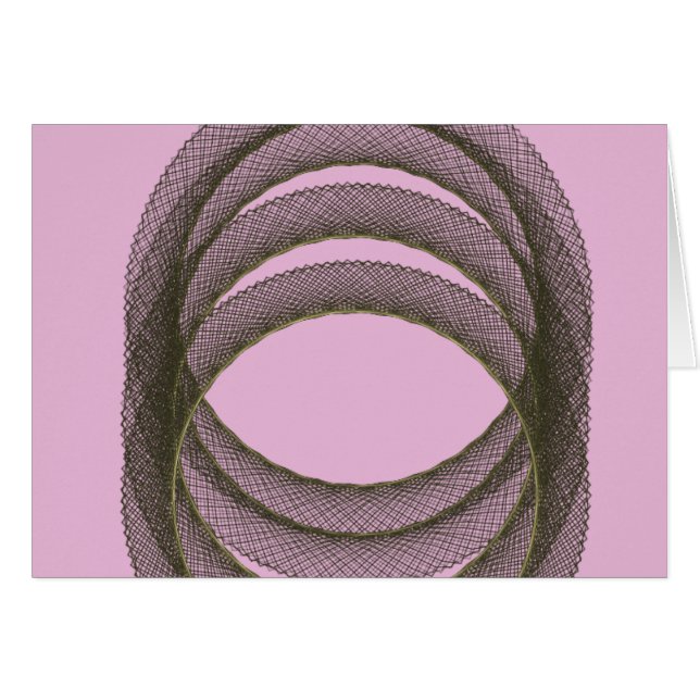 überlappende Kreise im lila Hintergrund abstrakt (Vorderseite (Horizontal))