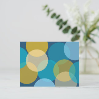 Überlappende Kreise Postkarte