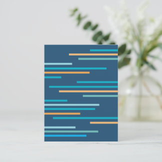 Überlappende Linien Abstrakte Gestaltung Postkarte