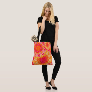 Überlappende Mandala Orange Pink Gelb