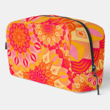 Überlappende Mandala Orange Pink Gelb