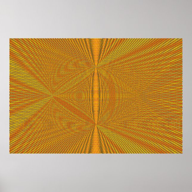 Überlappende pataphysikalische Spiralen var 2 Poster (Vorne)