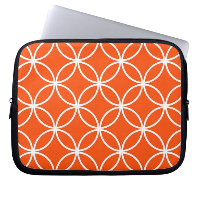 Überlappende Schaltkreise für moderne Design in Or Laptopschutzhülle (Vorderseite)