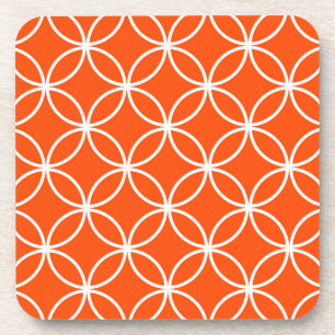 Überlappende Schaltkreise für moderne Design in Or Untersetzer