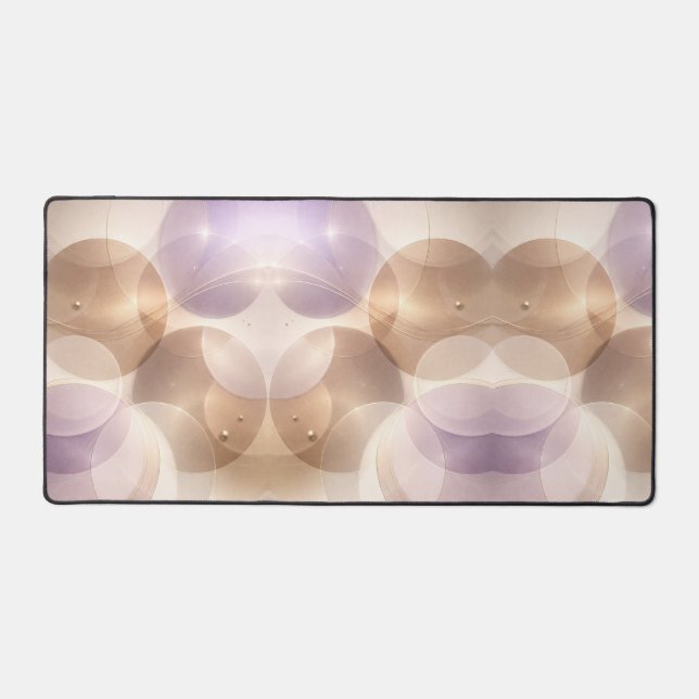 Überlappende transparente Kreise AI-Kunst  Schreibtischunterlage (Vorderseite)