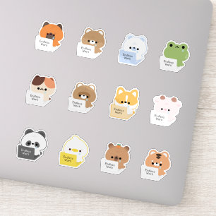 Überlastete Tiere Aufkleber