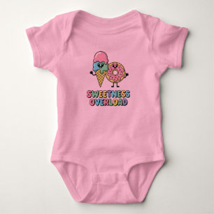 Überlastung der Süße Donut & Eis Baby Strampler
