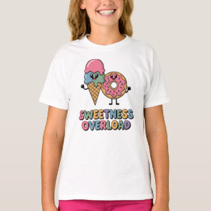 Überlastung der Süße Donut & Ice Creme Kinder T-Shirt