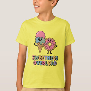 Überlastung der Süße Donut & Ice Creme Kinder T-Shirt