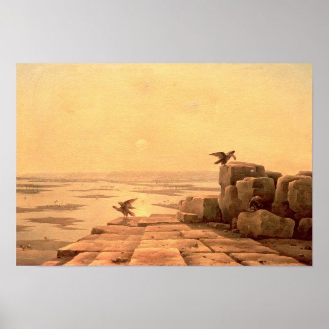 Überlauf des Nils, 1842 Poster (Vorne)