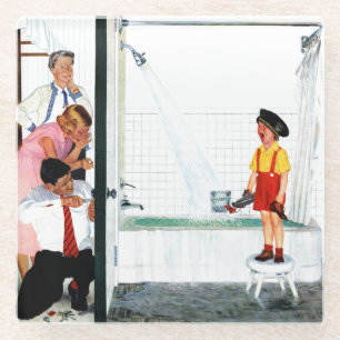 Überlaufrohr Glasuntersetzer