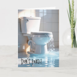 Überlauftoilette Ältere Geburtstags-Spaß Karte