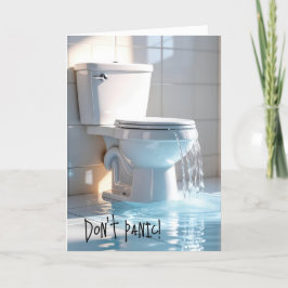 Überlauftoilette Ältere Geburtstags-Spaß Karte