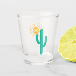 Überleben auf Sonnenschein und Spite Schnapsglas