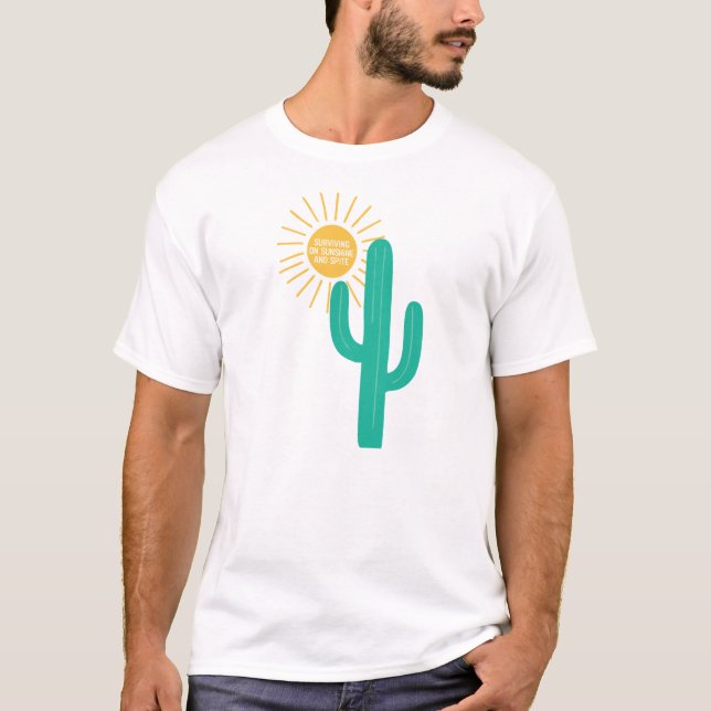 Überleben auf Sonnenschein und Spite T-Shirt (Vorderseite)