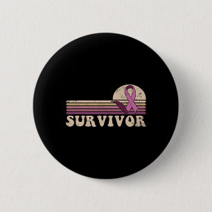 Überleben Brustkrebs Bewusstsein Pink Ribbons Deko Button
