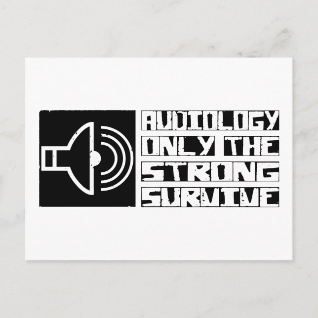 Überleben der Audiologie Postkarte (Vorderseite)