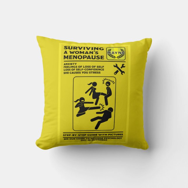 Überleben der Menopause Kissen (Vorderseite)