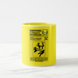 Überleben der Menopause Zweifarbige Tasse
