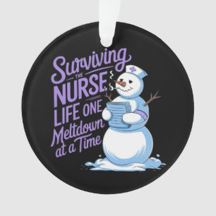Überleben des Krankenlebens Eine Meltdown zu einer Ornament