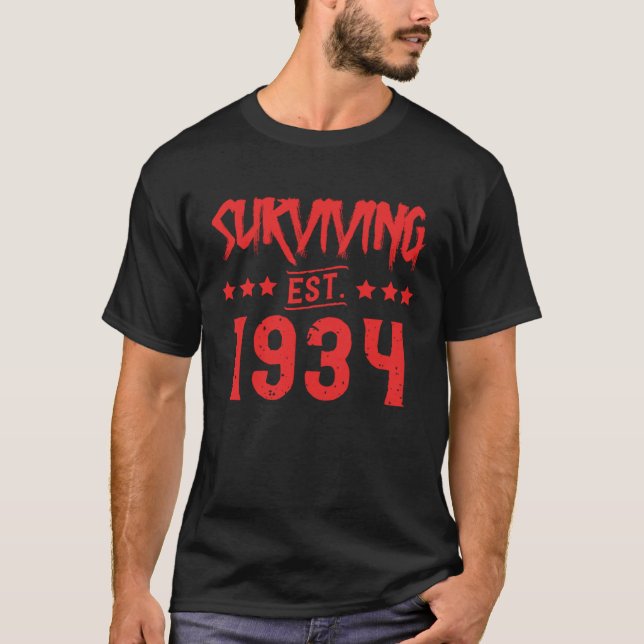 Überleben Est 1934 T-Shirt (Vorderseite)