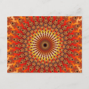 Überleben - Fraktal Postkarte