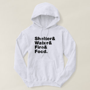 Überleben (Unterkunft & Wasser & Feuer & Nahrung) Hoodie