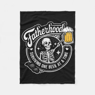 Überleben von Vaterschaft ein Bier nach dem andere Fleecedecke