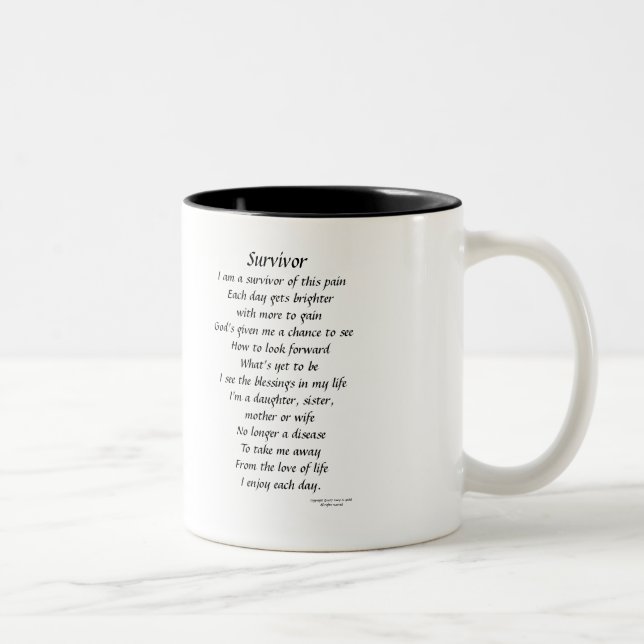 Überlebend-Bild Zweifarbige Tasse (Rechts)