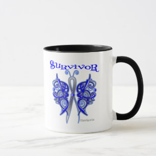 Überlebend-keltischer Schmetterling - Darmkrebs Tasse