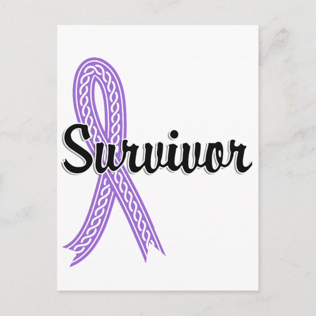 Überlebende 17 Lymphome (Hodgkin's) Postkarte (Vorderseite)