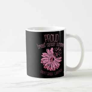 Überlebende Daisy Pink Brustkrebs-Geschenk Kaffeetasse