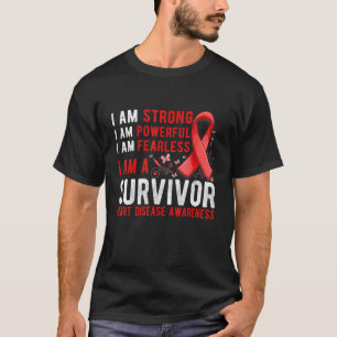 Überlebende Herzkrankheit Monat Unterstützung Herz T-Shirt