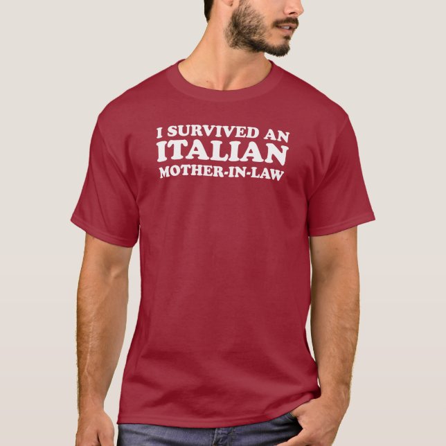 Überlebende Italienische Mutter im Gesetz (ON DARK T-Shirt (Vorderseite)