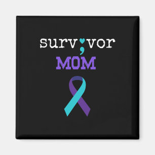 Überlebende Mama - Semicolate Gift Suicide Prevent Magnet