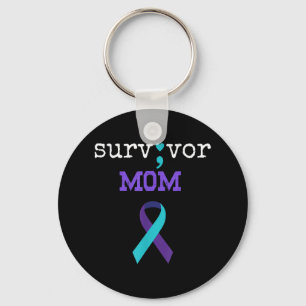 Überlebende Mama - Semicolate Gift Suicide Prevent Schlüsselanhänger