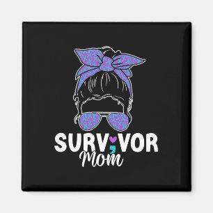 Überlebende Mama - Semicolon Suicide Prevention Aw Magnet