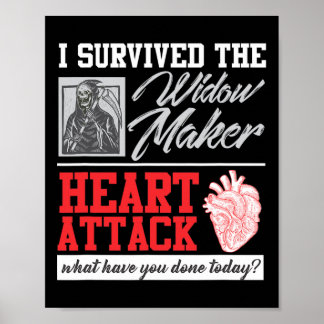 Überlebende Operation des Herzens Widow Maker Herz Poster