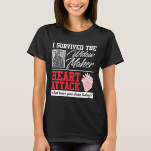 Überlebende Operation des Herzens Widow Maker Herz T-Shirt